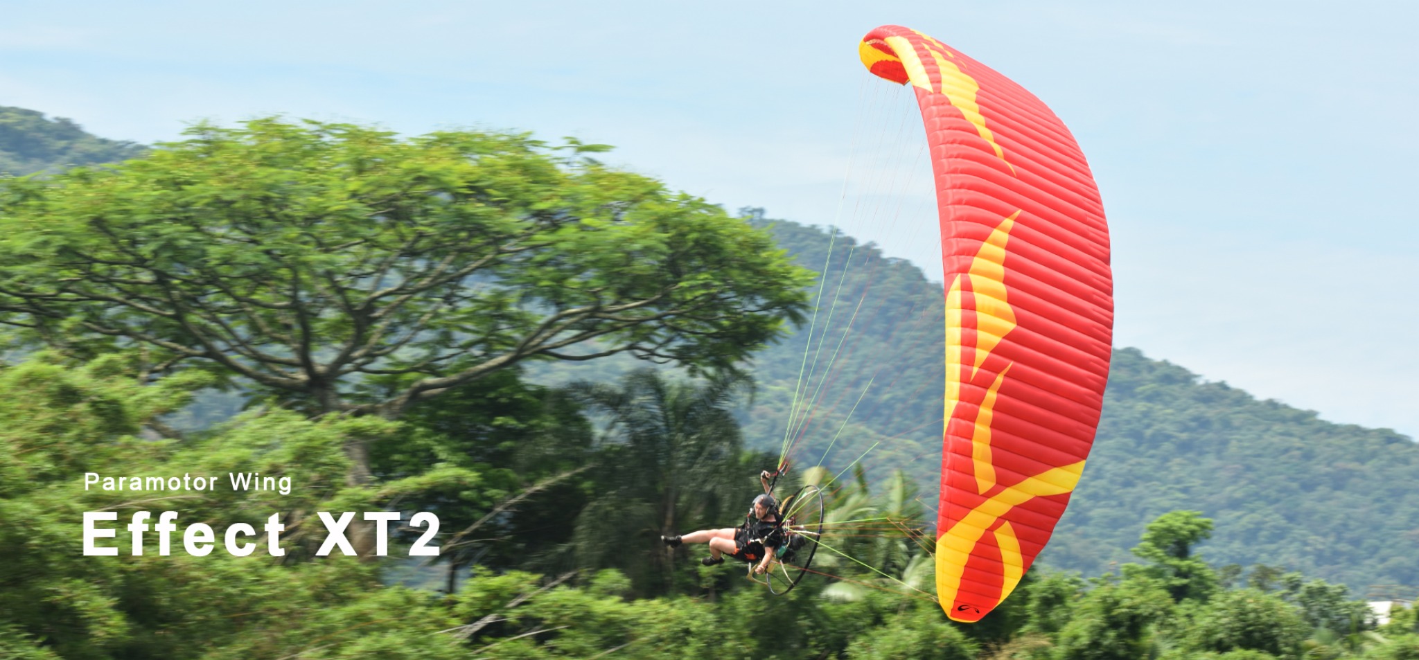 Asa de paramotor Effect XT2 da SOL em voo